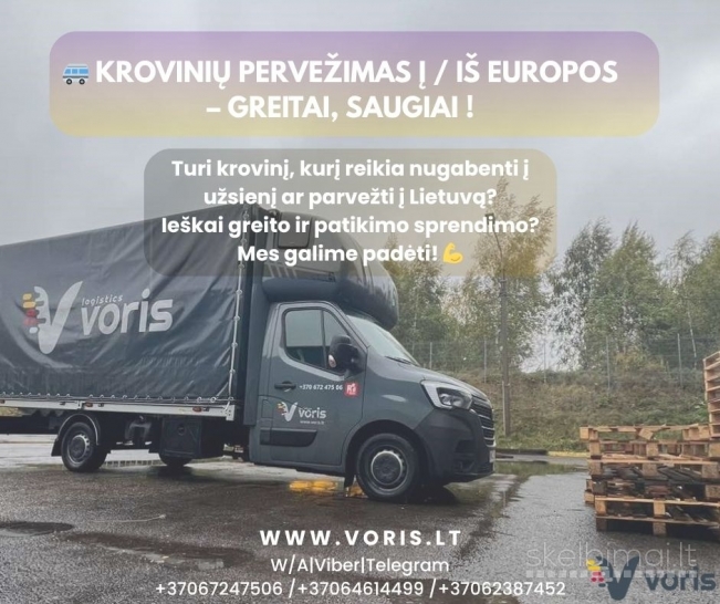 SWEDEN-LITHUANIA krovinių pervežimai, jeigu reikia skubiai galime pasiūlyti