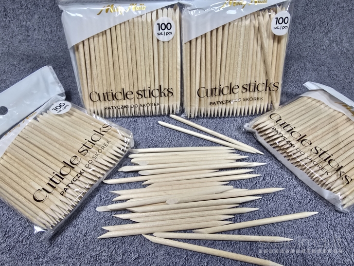 Apelsinmedžio pagaliukai nagų odelėms atstumti, 9.5cm, 100vnt.