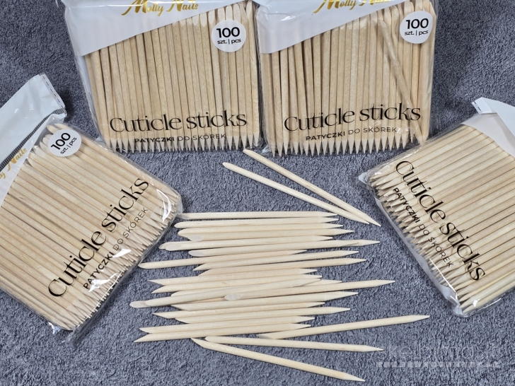 Apelsinmedžio pagaliukai nagų odelėms atstumti, 9.5cm, 100vnt.