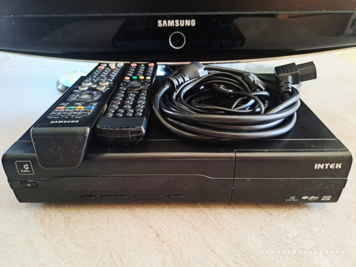 LCD televizorius Samsung 30' ir TV priedėlis Intek