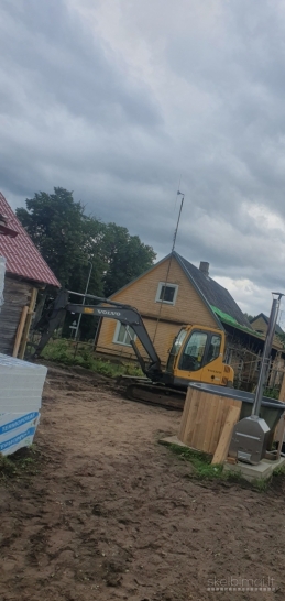 Ekskavatoriaus nuoma su operatoriumi 35€/H