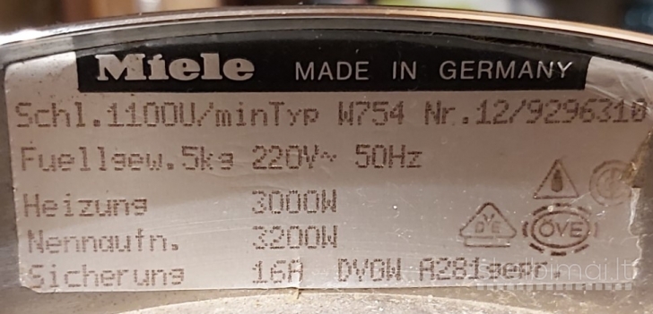 Miele skalbimo mašina