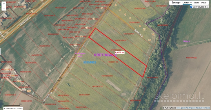Parduodamas pigiai geroje vietoje 1,0200 ha žemės sklypas