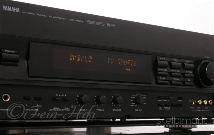YAMAHA DSP-A1092 amplifier 7.2 channels.20kg.1997m. Made in Japan. Naujas.