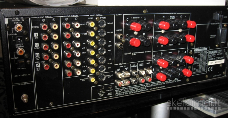 YAMAHA DSP-A1092 amplifier 7.2 channels.20kg.1997m. Made in Japan. Naujas.