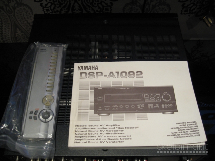 YAMAHA DSP-A1092 amplifier 7.2 channels.20kg.1997m. Made in Japan. Naujas.