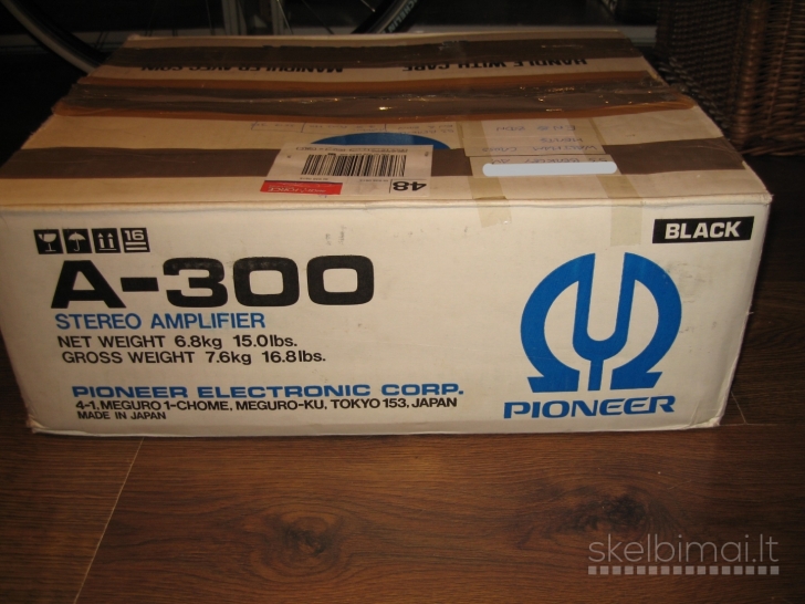 PIONEER A-300 stereo amplifier. 1991m. Made in Japan. Kaip Naujas.