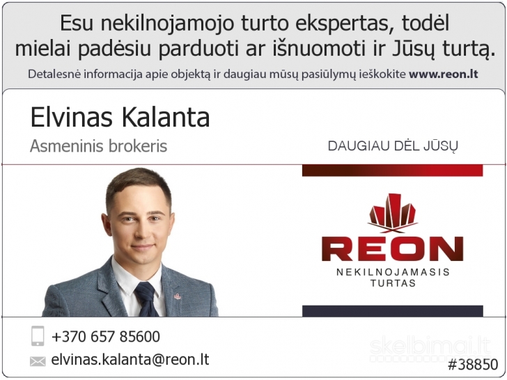 TVARKINGAS 2 KAMBARIŲ BUTAS JUSTINIŠKĖSE!