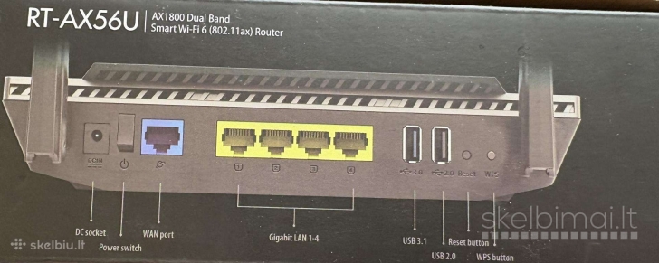Asus RT-AX56U AX1800 Wifi 6 maršrutizatorius