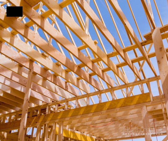 Prie modulinių medinių namų gamybos fabrike Udene,nuo 17-08