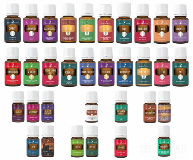 Young Living kompanijos eterinis aliejus