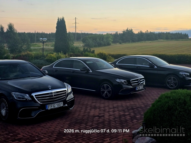 VIP Keleivių pervežimas Mercedes automobiliais