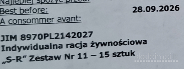 Mre kariškas Lenkiškas sausas davinys