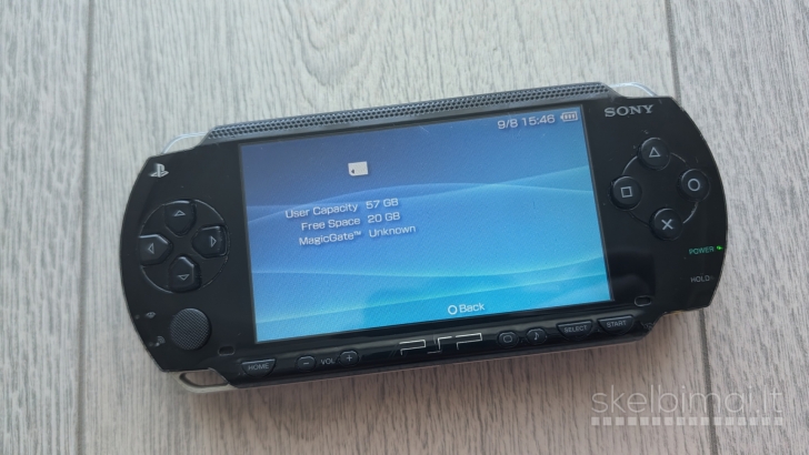 Atrištas PSP Fat 1004 64gb + 61 žaidimas