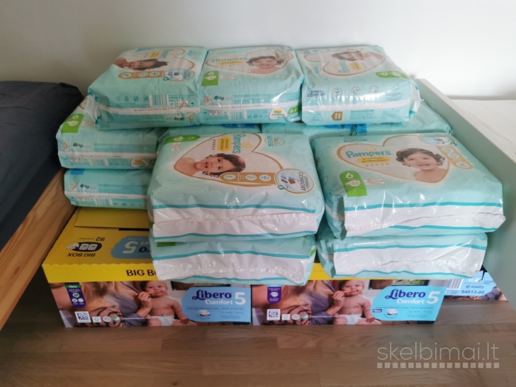 Sauskelnės Libero Pampers iš Norvegijos (pigiai)