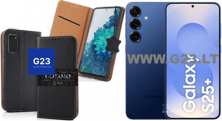1311 Dėklas knygelė Gotamo Vintage Samsung Galaxy S25 Plus juodas