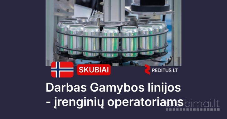 Gamybos linijos - įrenginių operatorius – darbas Norvegijoje (2089)