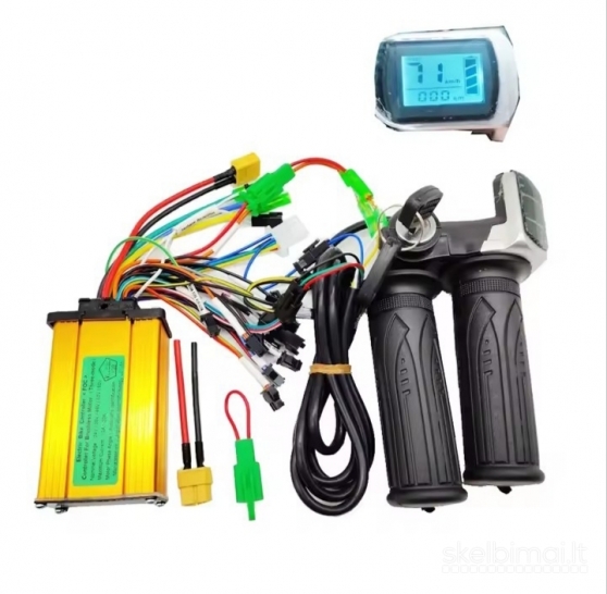 komplektas 1300w valdiklis + ekranas + greičio rankenėlė + spynelė su raktu
