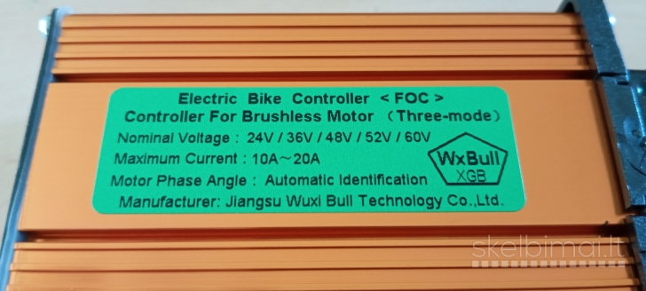 komplektas 1300w valdiklis + ekranas + greičio rankenėlė + spynelė su raktu
