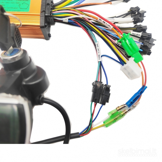 komplektas 1300w valdiklis + ekranas + greičio rankenėlė + spynelė su raktu