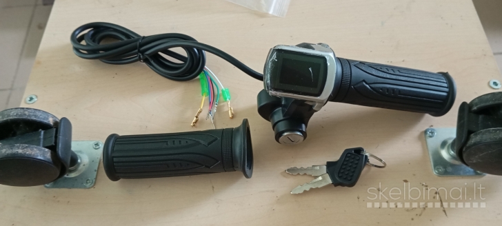 komplektas 1300w valdiklis + ekranas + greičio rankenėlė + spynelė su raktu