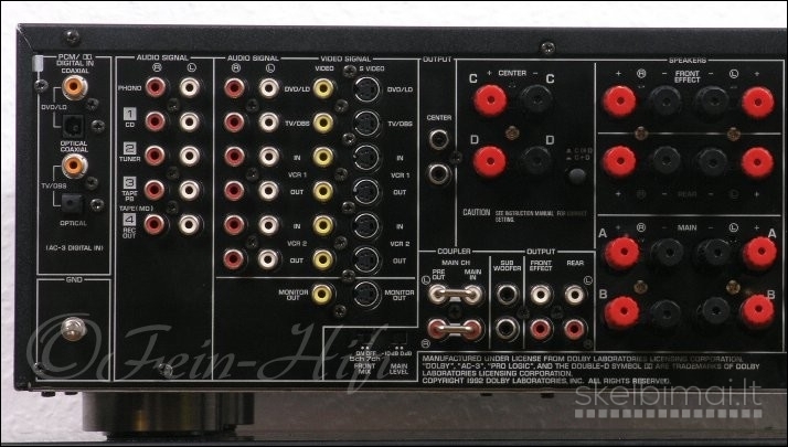 YAMAHA DSP-A1092 A/V Home Cinema 7.2 channels amplifier. 20kg. Made in Japan.