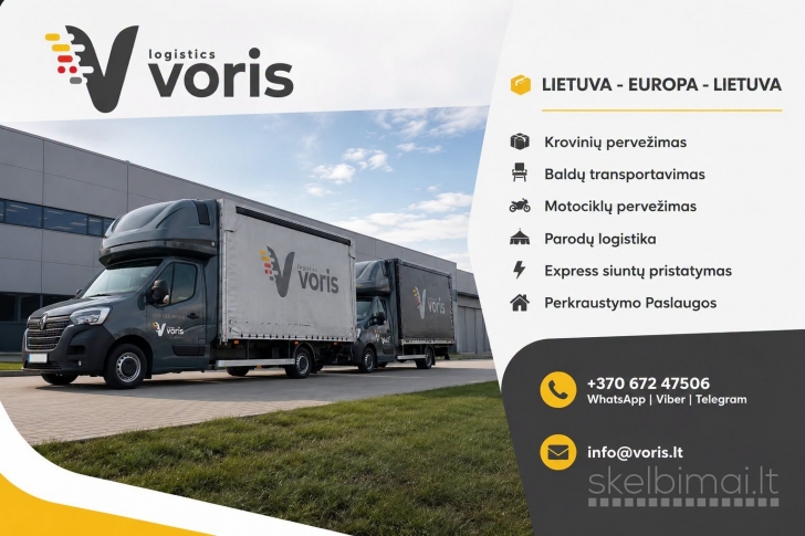 EXPRESS GREITIS KROVINIŲ PERVEŽIMAMS 24/7 LT-VISA EUROPA-LT