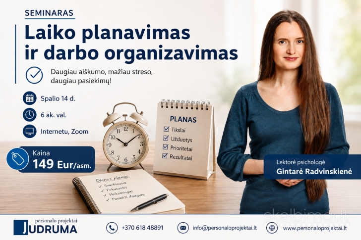 Laiko planavimas ir darbo organizavimas