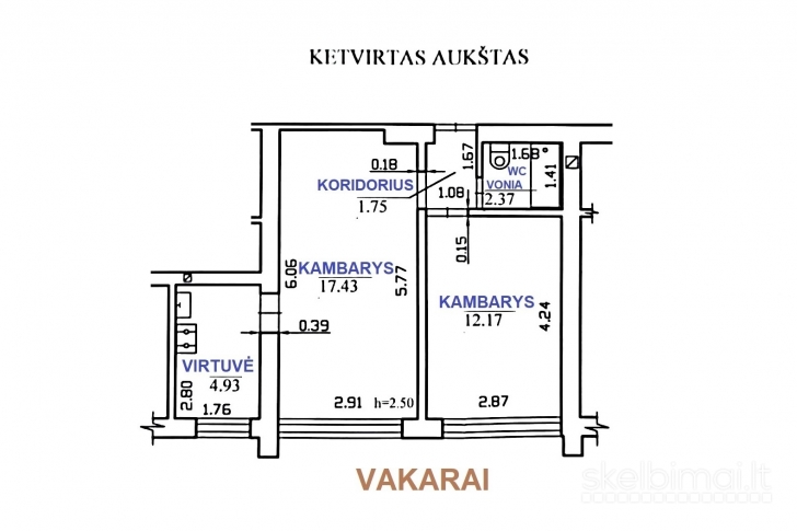 Jaukus 2 kambarių butas Staniūnų g.