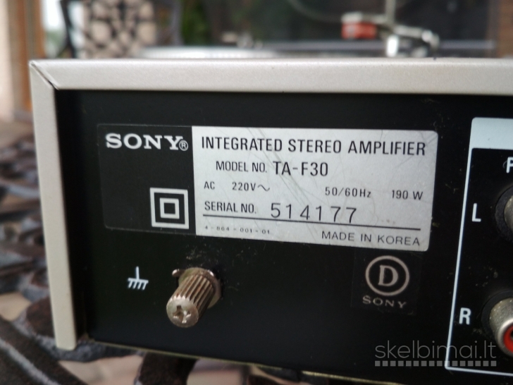 Stiprintuvas Sony Ta-F30 Integrated Stereo Amplifier