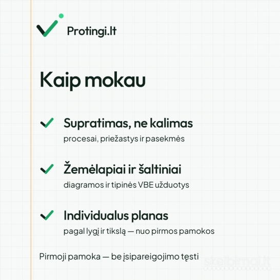 Geografijos korepetitorius – gyvai Kaune arba internetu