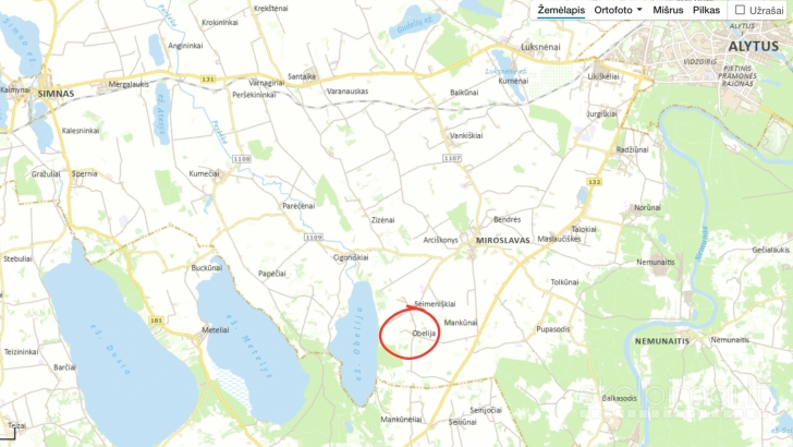 Obelijos dvaro sodyba – 19.2 ha erdvė su 1861 m. akmens mūro kompleksu.