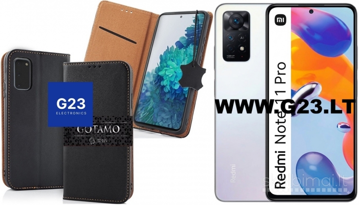 1312 Dėklas knygelė Gotamo Vintage Xiaomi Redmi Note 11 Pro WWW.G23.LT