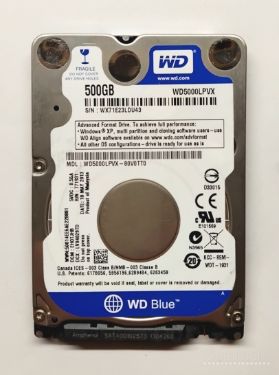 HDD sata 640gb 500gb 320gb geros būklės tested 