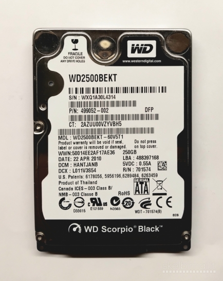HDD sata 640gb 500gb 320gb geros būklės tested 