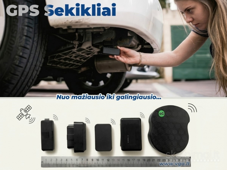 GPS Sekimo įranga. Įvairūs modeliai