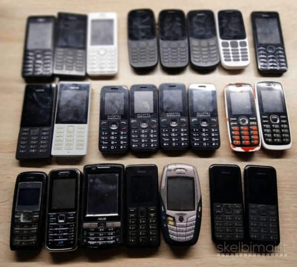 Mobilūs telefonai Nokia Alcatel
