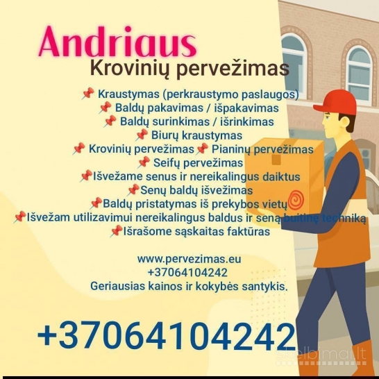 Senų Baldų Išvežimas Šiauliai