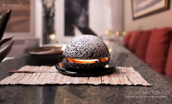 Egloo Splashed Black - Candle space heater