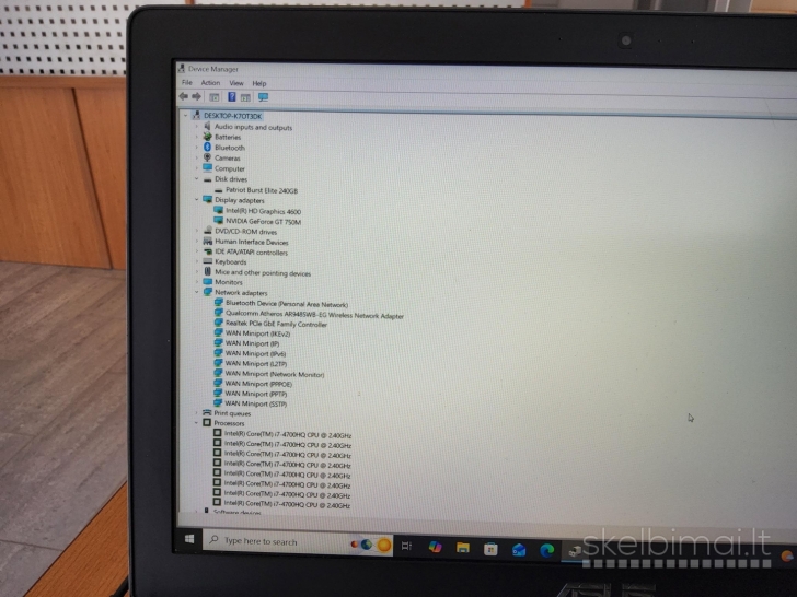 Asus N550JV, i7, GT 750M, 8gb, 240gb