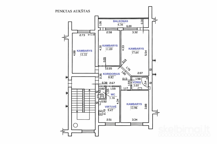 Jaukus 4 kamb. butas Projektuotojų g.