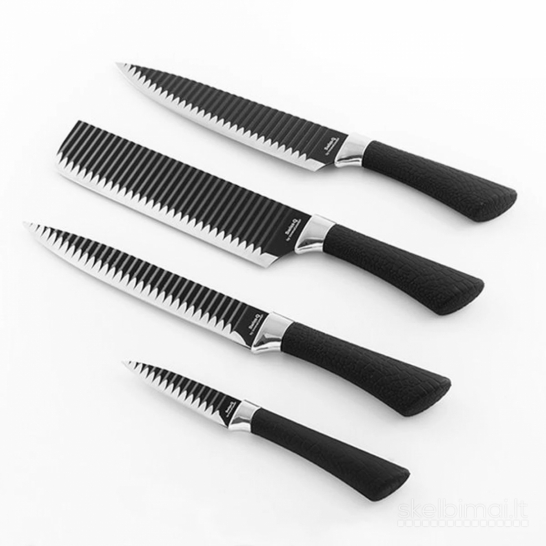 Swiss·Q Black Shark peilių rinkinys, 4 vnt.