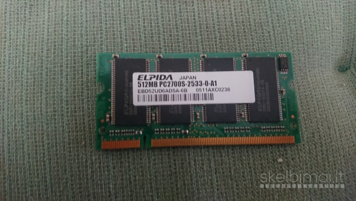 Ivairus senu laptop RAM