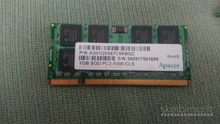 Ivairus senu laptop RAM