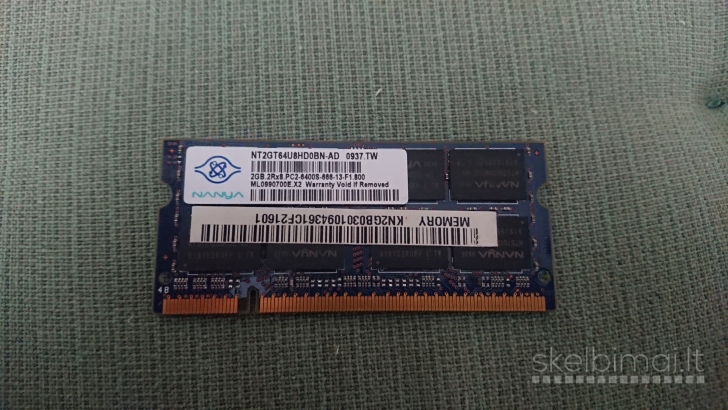 Ivairus senu laptop RAM