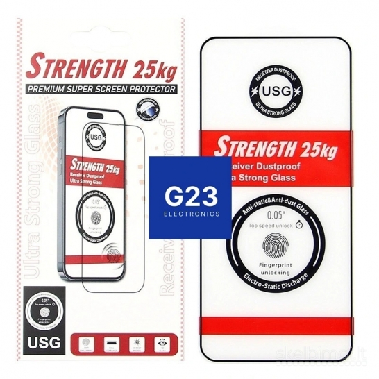 1084 Apsauginis stiklas Samsung Galaxy S26 Plus – 25KG Finger Unlock WWW.G23.LT