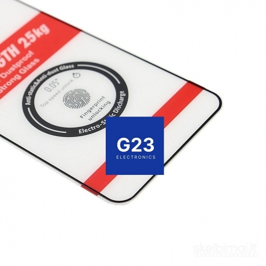 1085 Apsauginis stiklas Samsung Galaxy S26 Ultra – 25KG Finger Unlock WWW.G23.LT
