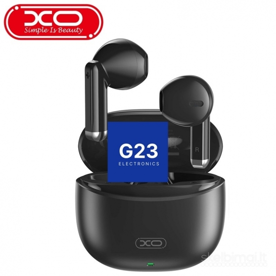 1803 Bluetooth ausinės XO Mini Jade Crystals su įkrovimo dėklu G23.LT