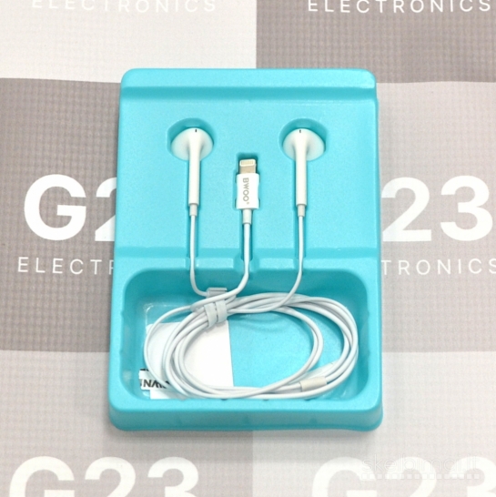 1809 Laidinės Lightning ausinės BWOO su plastikiniais antgaliais WWW.G23.LT