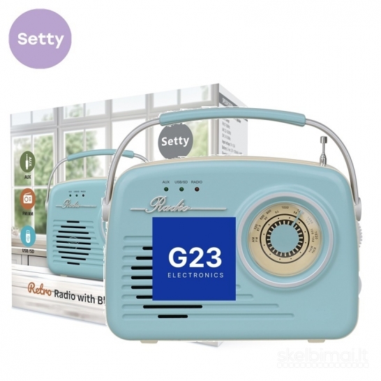 1813 Radijo imtuvas (radija) Setty Retro WWW.G23.LT